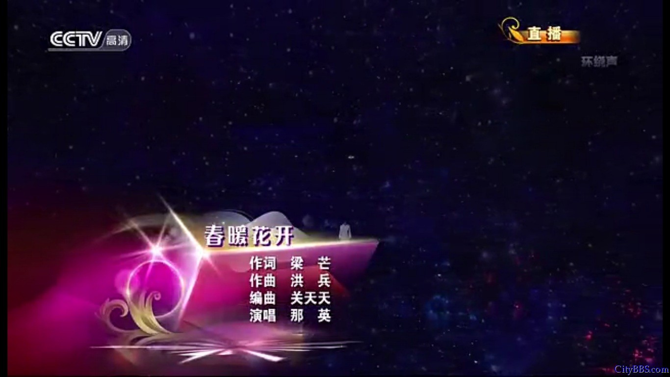 2013年蛇年春节联欢晚会那英演唱《春暖花开》