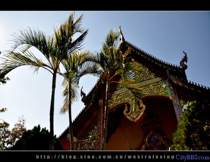 泰国北部清迈拜县寺庙
