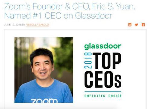 中国小伙获全美大公司最佳CEO