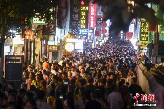 湖南长沙太平老街人山人海