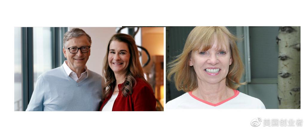 左： Bill & Melinda Gates 右：Bill 的昔日情人 Ann Winblad
