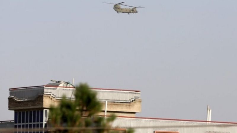 US helicopter over Kabul