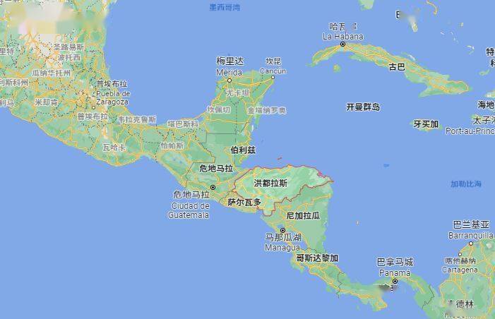 洪都拉斯地理位置