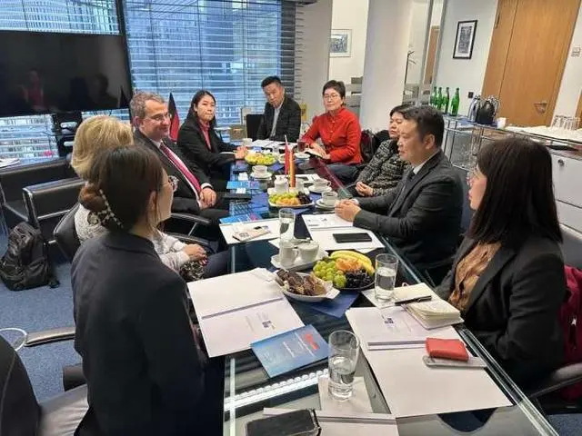 费中富与德国企业商谈