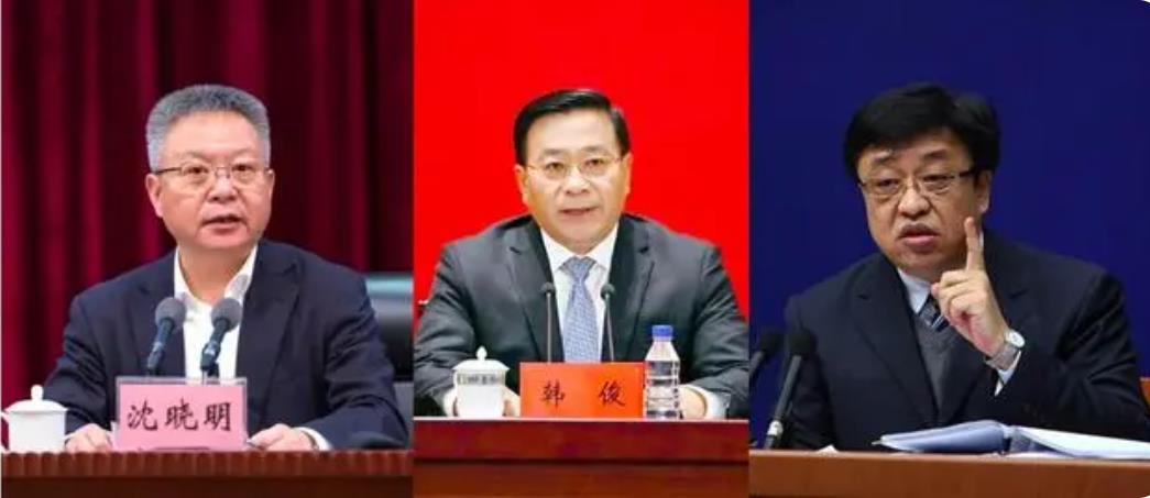 湖南安徽海南书记调整，沈晓明韩俊冯飞同日履新