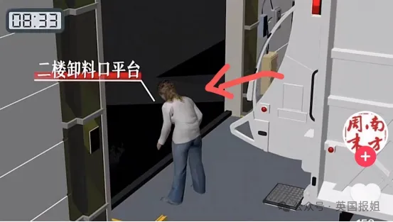 张某在垃圾中转站二楼平台倒垃圾时，被一辆垃圾车撞倒并坠入一楼的压缩箱 ...