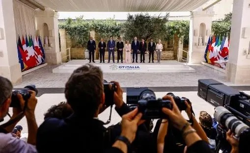 意大利南部普利亚大区，七国集团（G7）峰会开幕