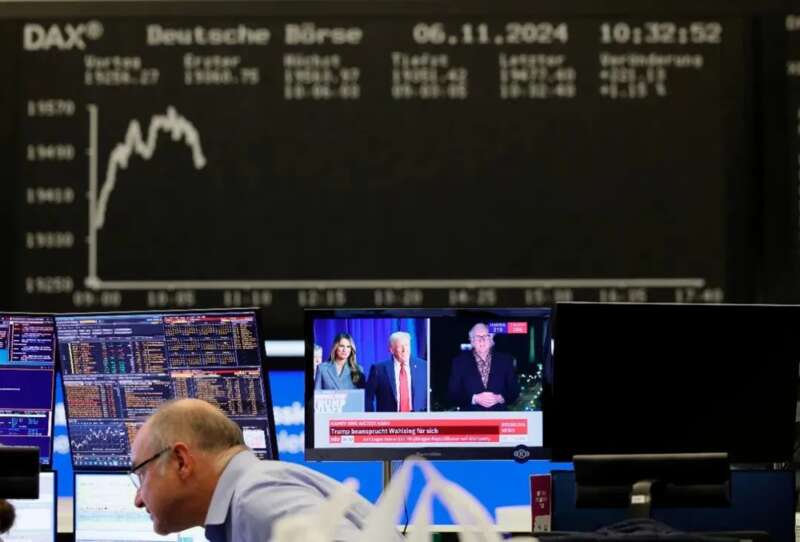 特朗普当选令欧股回吐早前涨幅收跌