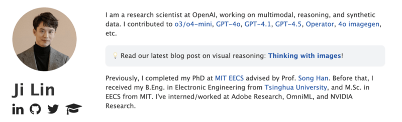 被 Meta 从 OpenAI 挖角的 Ji Lin
