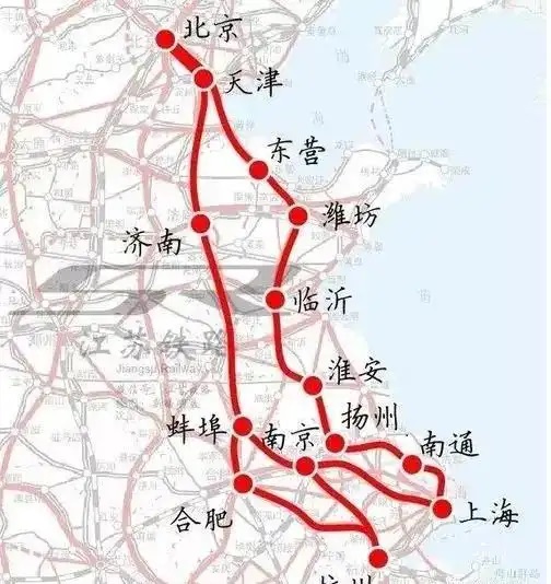 京沪第二高铁，直连苏北的同时，在山东半岛拐了一个弯