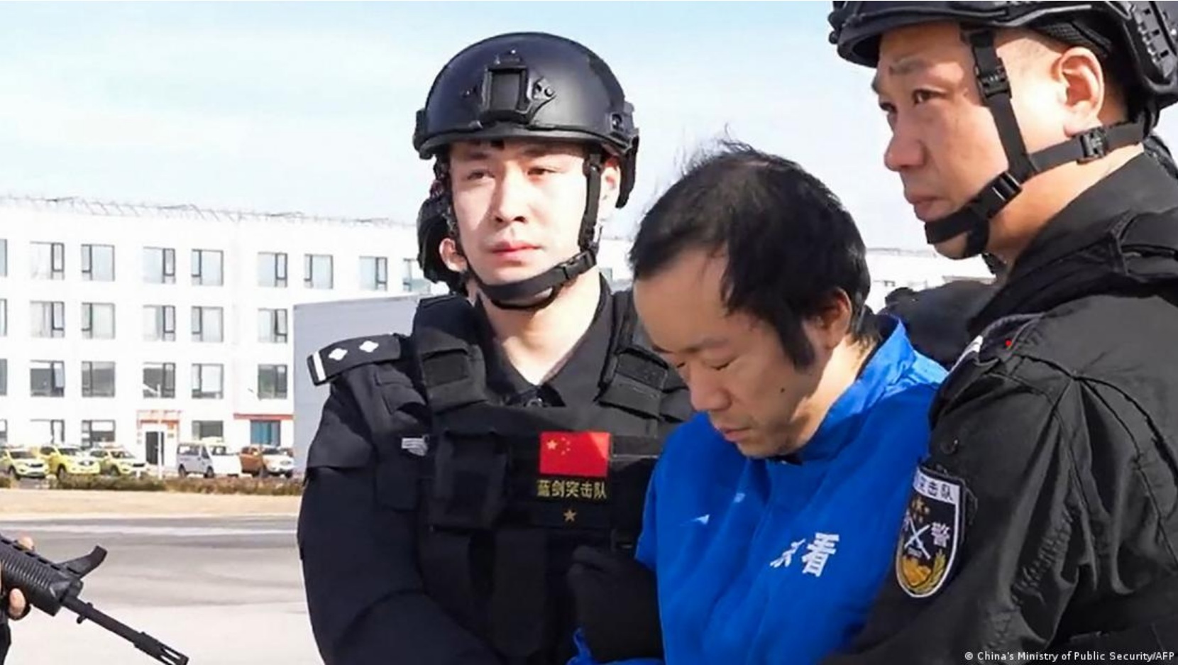 太子集团董事长陈志今年1月在柬埔寨被捕后被引渡回中国